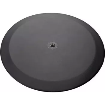 König & Meyer 26700-000-56 Round Surface-Mounted Base, Textured Black