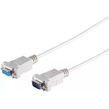 S CONN MAXIMUM CONNECTIVITY 9-pinski Sub-D serijski kabel, utikač na utičnicu, 3,0 m, sivi