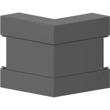 GGK vanjski kutni profil BR 60x170/80-9005 PVC crni (12727)