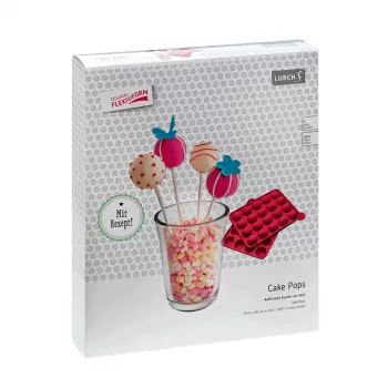 LURCH kalup za cake pop, silikon, 20 udubljenja, crvena, 23,0 x 18,5 cm 83027