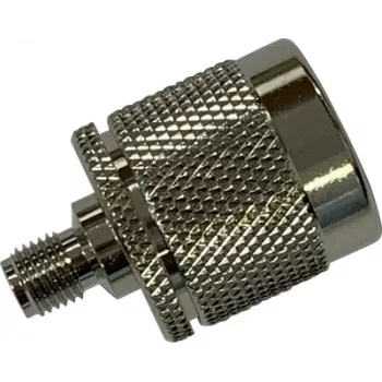 Wittenberg Antennen 103511 SMA utičnica na N utikač RF adapter, 50 Ohm, poniklani mesing