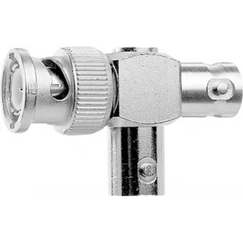 Telegärtner BNC T-adapter, BNC utikač na 2x BNC utičnicu, 50 Ohm, poniklani mesing, pozlaćeni kontakti J01005A0004