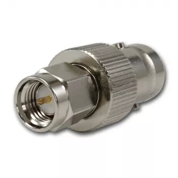 Telegärtner BNC utičnica na SMA utikač RF koaksijalni adapter, 50 Ohm, DC-4 GHz, poniklani mesing, J01008A0025