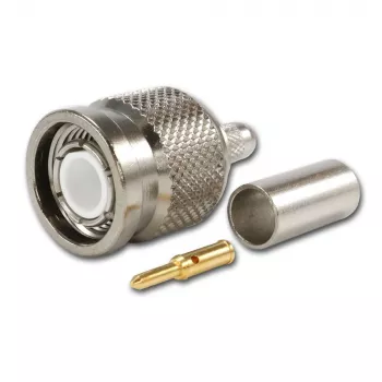 TELEGÄRTNER TNC ravni utikač za RG-58 koaksijalni kabel, crimp/lemljenje, 50 Ohm, DC-11 GHz