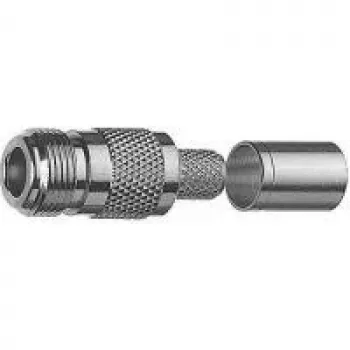 Telegärtner N-tip utičnica crimp konektor za RG-214/U, 50 Ω, nikal/zlatna J01021A0145