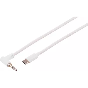S CONN MAXIMUM CONNECTIVITY 3,5mm kutni na ravni audio kabel, bijeli, 2m 14-08036