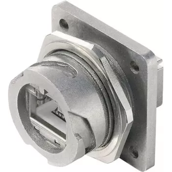 Telegärtner STX V1 RJ45 prirubnički set metalna varijanta 1 spojnica, panelna montaža 8P8C J80020A0001