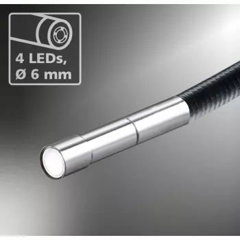Laserliner Micro Camera Endoscope Probe Ø 6 mm, 1.5 m, LED Illumination (082.221A)