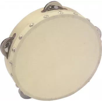 DIMAVERY DTH-704 tamburin 18 cm prirodno drvo s čeličnim zvečkama 26053174