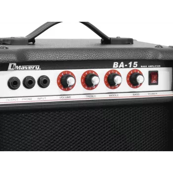 DIMAVERY BA-15 15W bas combo pojačalo crno 26363005