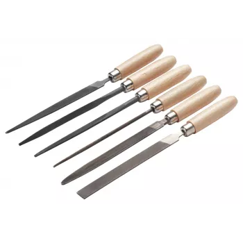 Cimco set preciznih turpija 206750, 6 komada, 160 mm, rez 2, DIN 7283