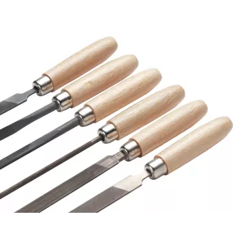 Cimco set preciznih turpija 206750, 6 komada, 160 mm, rez 2, DIN 7283
