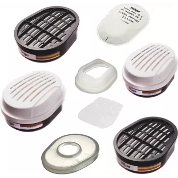Dräger X-plore Pad P3 R Bayonet Particle Filter with Housing, Pack of 2 6738011