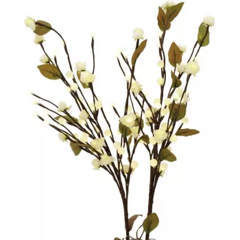 EUROPALMS kamelijski luk s LED diodama, bijeli, 50cm 83330310