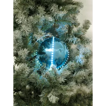 EUROPALMS LED snježna kugla 15cm, Ice Blue 83501241
