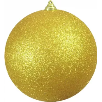 EUROPALMS dekorativna kugla 20cm, zlatni glitter 83501279