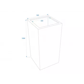 EUROPALMS Leichtsinn Box-100 crvena sjajna dekorativna kocka za rekvizite 83011853