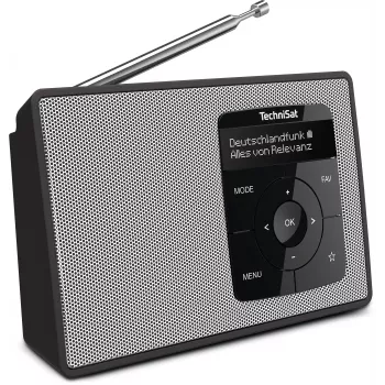 TechniSat DIGITRADIO 2 DAB+ UKV Bluetooth radio budilica crno-bijela 0002/3910