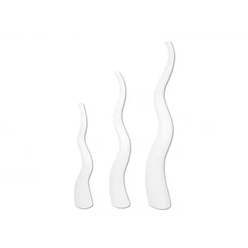 EUROPALMS dizajnerska vaza WAVE-125, bijela 83011905