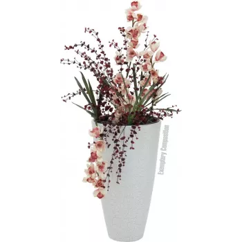 EUROPALMS Artificial Orchid Leaf (EVA), Green, 45cm 82530574