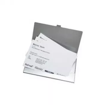 JÜSCHA Alassio etui za posjetnice, aluminij, mat srebrni, za cca 10 kartica, 93 x 60 x 5 mm 0334