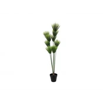 EUROPALMS Artificial Papyrus Plant, 150cm, Green, in Black Pot 82600223