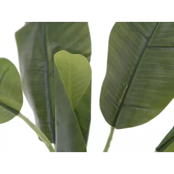 EUROPALMS Artificial Banana Tree, 100cm, Green Leaves, Black Pot 82509503