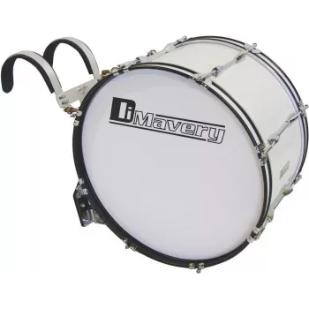 DIMAVERY MB-422 Marching Bass Drum 22x12 White 26010360