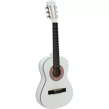 Dimavery AC-303 Classical Guitar 1/2 White - Linden Body, 535 mm Scale