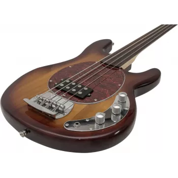 DIMAVERY MM-501 električni bas, fretless, tobacco 26222080