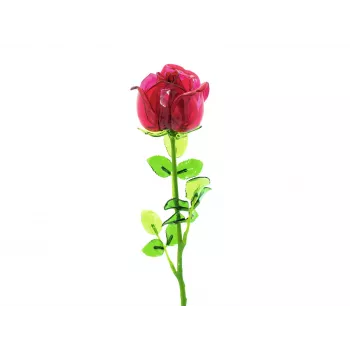 EUROPALMS Crystal Rose umjetni cvijet, burgund, 81cm 82600209