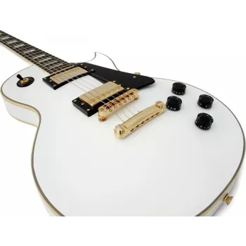 DIMAVERY LP-520 električna gitara, bijela/zlatna 26215160