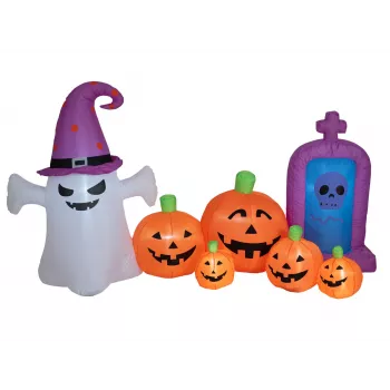EUROPALMS Halloween duh na napuhavanje s bundevama, 244cm (83316154)