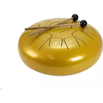 DIMAVERY TD-12 Steel Tongue Drum, Gold (26058337)