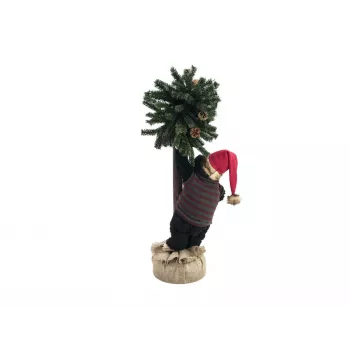 EUROPALMS božićni medvjed s jelkom, 105cm 83314804