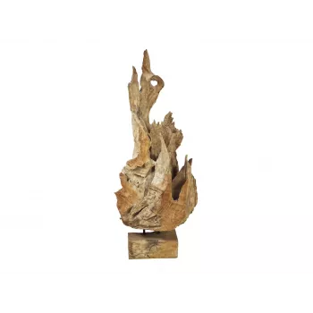 EUROPALMS skulptura od tikovine korijena prirodna 160cm 83200185