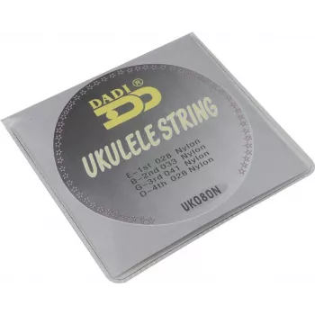 DIMAVERY Ukulele String Set, .028-.041, Nylon, 4 Strings, GCEA Tuning 26320084