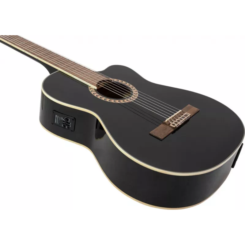 DIMAVERY CN-600E koncertna gitara, crna 26235007