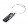TROIKA ANONYMUS Luggage Tag with Privacy Flap, Chrome-Plated Metal, Silver LTG26/MA
