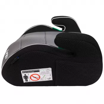 Petex Max 308 dječji podmetač za sjedenje sivi ECE R129 i-Size grupa 2/3 125-150 cm 19-36 kg