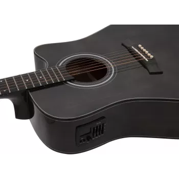 Dimavery STW-90 dreadnought akustična gitara, vintage crna 26245082