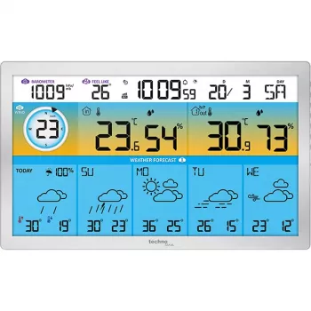 Technoline WD2500 bežična meteorološka postaja s vanjskim senzorom, Wi-Fi upravljanje aplikacijom, podržava do 3 senzora, zaslon u boji