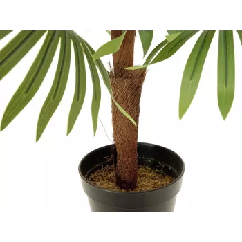 EUROPALMS umjetna biljka lepezasta palma, 88cm, zelena, crna posuda 82509301