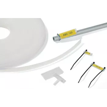 HellermannTyton HCR 12 prozirni PVC nosač oznaka, 25 m x 13 mm, za toplinski prijenos