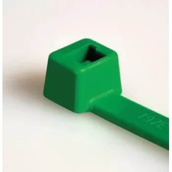 HellermannTyton T80R-N66-GN-C1 standardna vezica za kabele, unutarnje nazubljenje, 210 mm x 4,6 mm, zelena, 100 komada 116-08015
