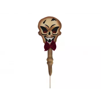 EUROPALMS Halloween kolac za tlo lubanja, bijelo/crno, 40 cm 83314628