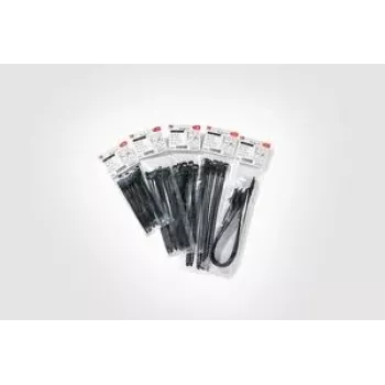 HellermannTyton SOFTFIX višekratna vezica za kabele 180mm x 7mm crna, pakiranje 16 komada (115-07190)