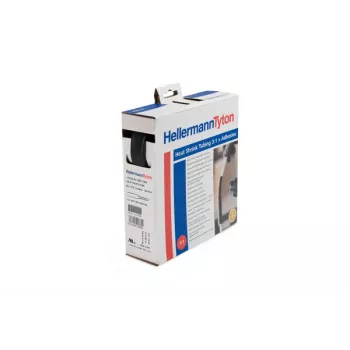 HellermannTyton HIS-3 Heat Shrink Tubing 12.7/4.2 mm, Black, 1.2 m 308-12400