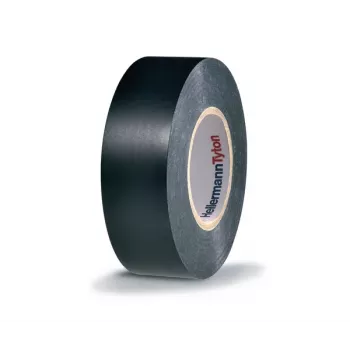 HellermannTyton HTAPE-FLEX1000+ crna PVC elektroizolacijska traka, 19 mm x 20 m, 105 °C, RoHS 710-00602
