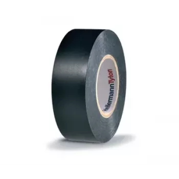 HellermannTyton HTAPE-FLEX1000+ crna PVC elektroizolacijska traka, 19 mm x 20 m, 105 °C, RoHS 710-00602